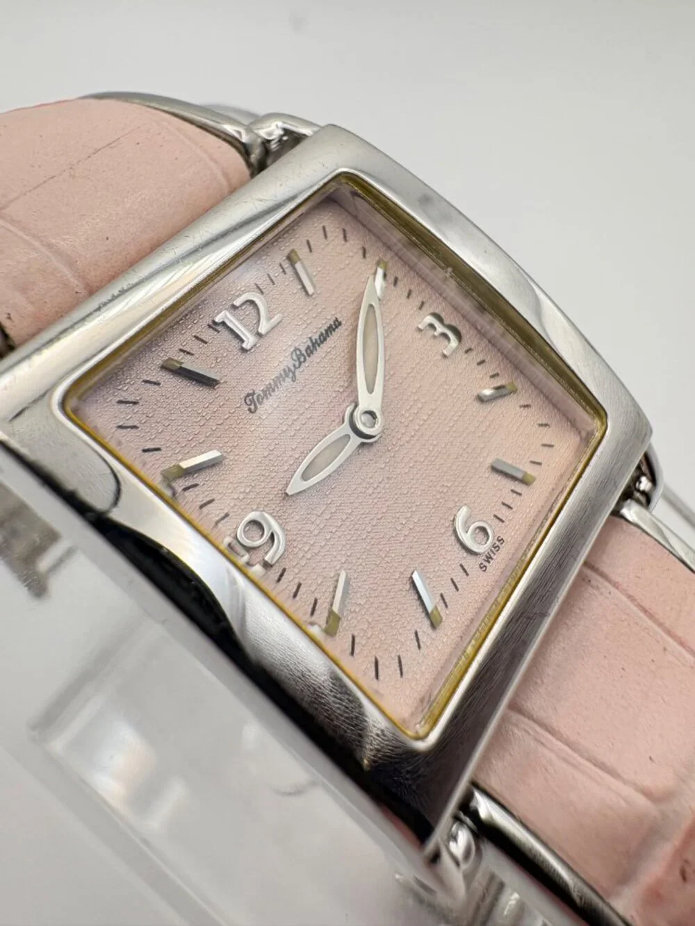 Tommy Bahama TB4009 Swiss Pink Dial Sterling Silver 925 Quartz Women Watch